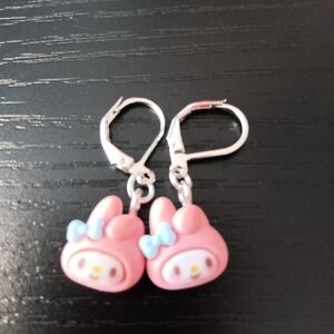 NEW My Melody Resin Drop Earrings